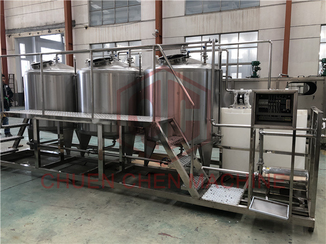 Pure Water Purification And Bottling Equipment Single Layer Sugar Mixing / Melting Tank