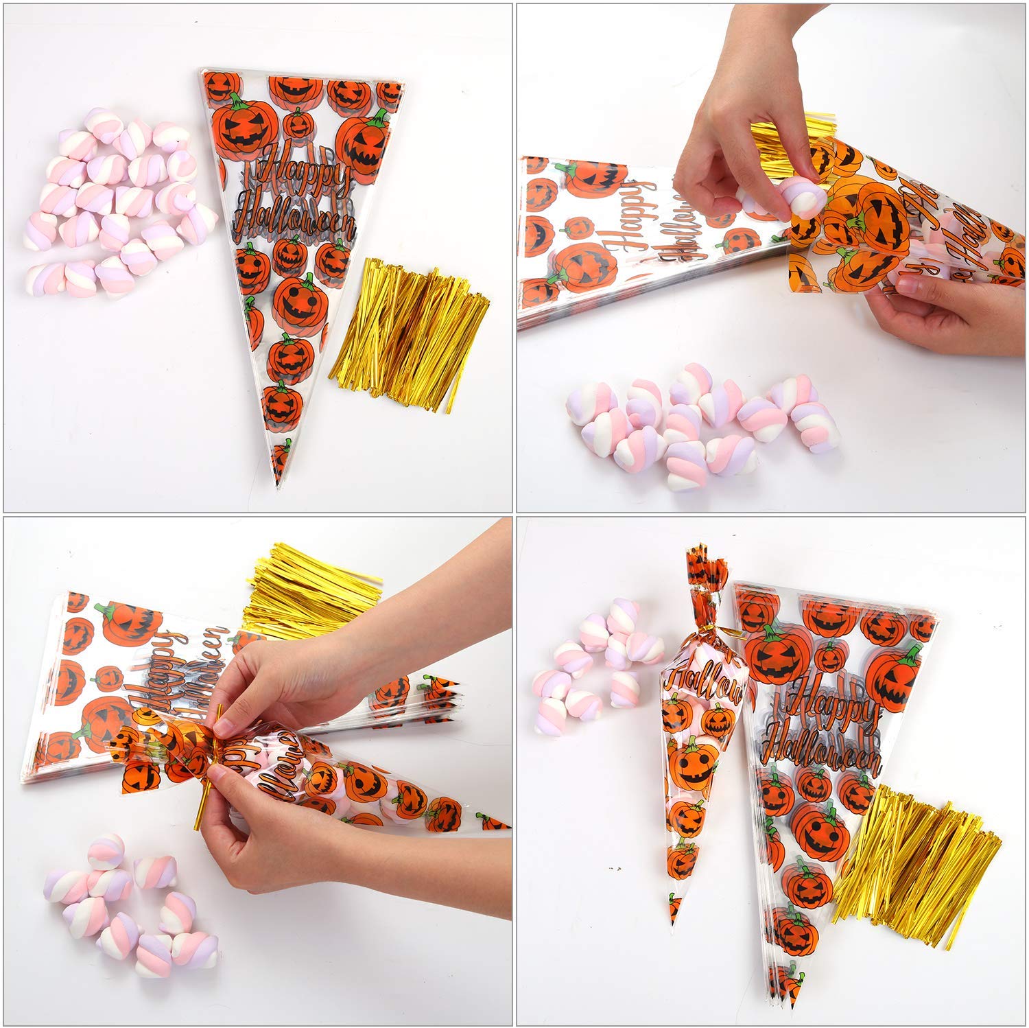 BPA Free Colorful Plastic Gift Wrap Bags Resealable With Wrap Tie