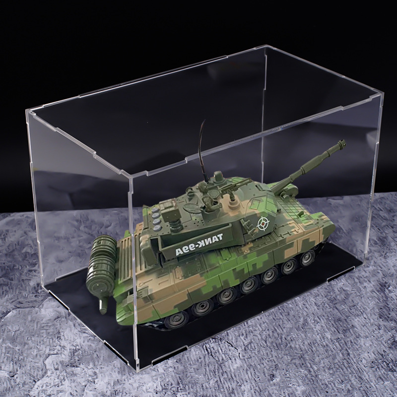 Helmet Acrylic Display Case For Garage Kit Figure Toy Car Model Display Case