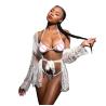 Buy cheap Transparent Ladies Teddy Panties Customized Sexy Lingerie Set Lace Robe Mature from wholesalers