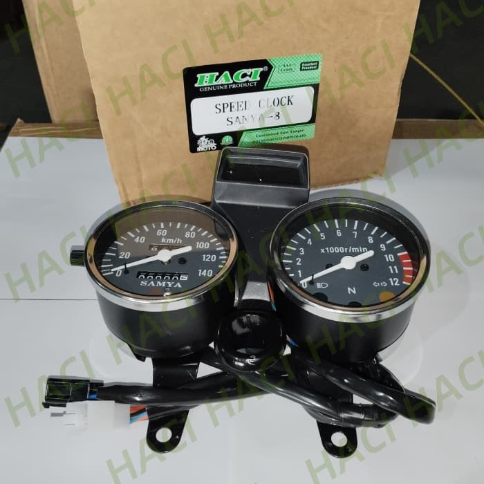 Black Color SANYA-8 Motorcycle Speed Clock Speedometer Electronic