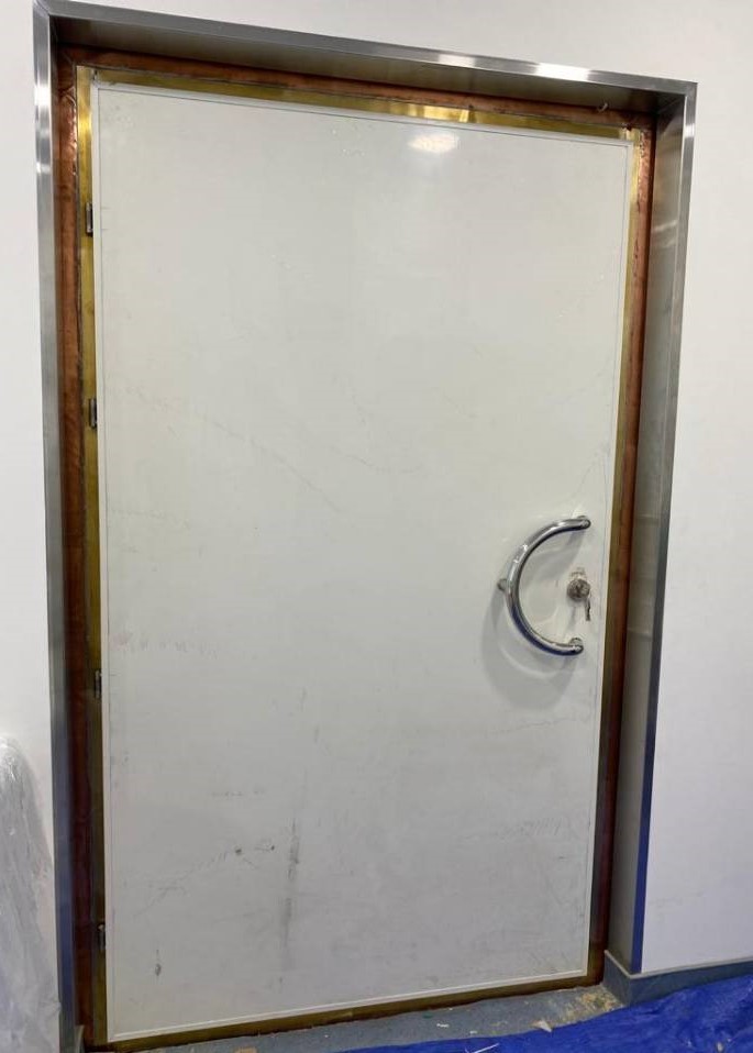 Copper Foil Faraday Cage Radiation Shielding Doors For MRI Room