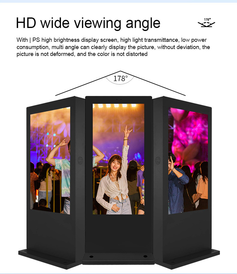 Outdoor Shopping Mall LCD Screen Player Digital Totem