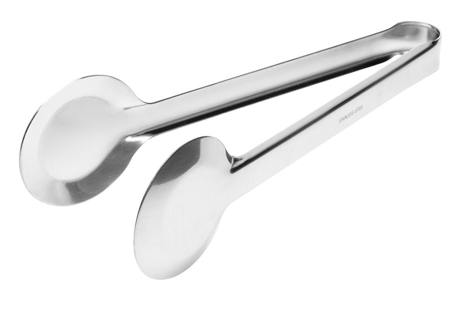 V-Shaped Stainless Steel Pasta / Spaghetti Tongs, Salad Tongs, Buffet Serving Line Supplies