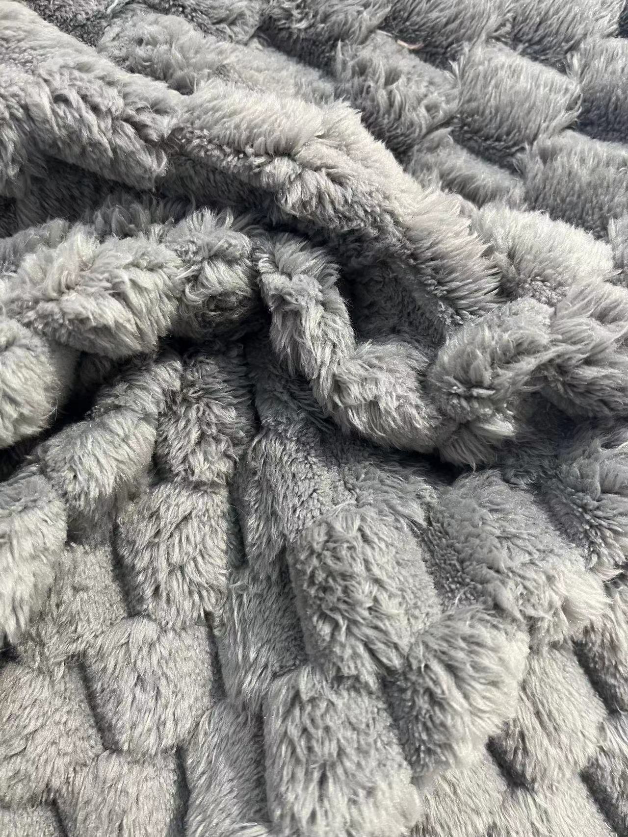 Wind Proof Customizable Yarn Count Soft Sherpa Fleece Fabric for Blanket 100% Polyester