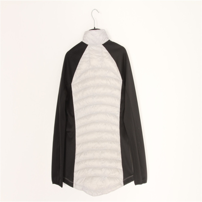 32.,Ladies Ultra Light Down Jacket With Knit Sleeve Cheap Price Good Quality See Through Design