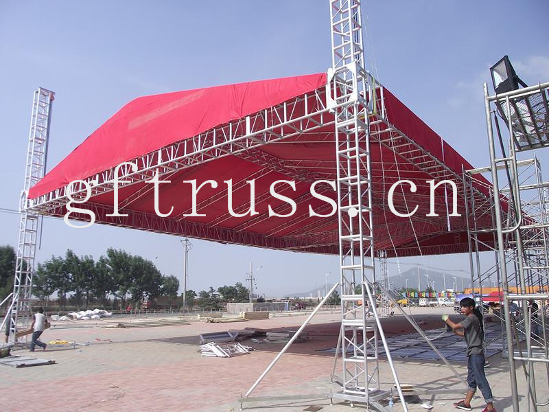 DJ Trade Exhibition Booth Aluminum Lighting Truss Steel Structure