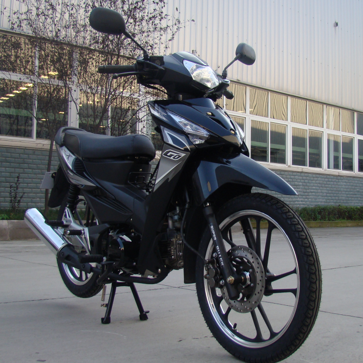 Customizable Black 125cc Underbone Motorcycle With Four Stroke