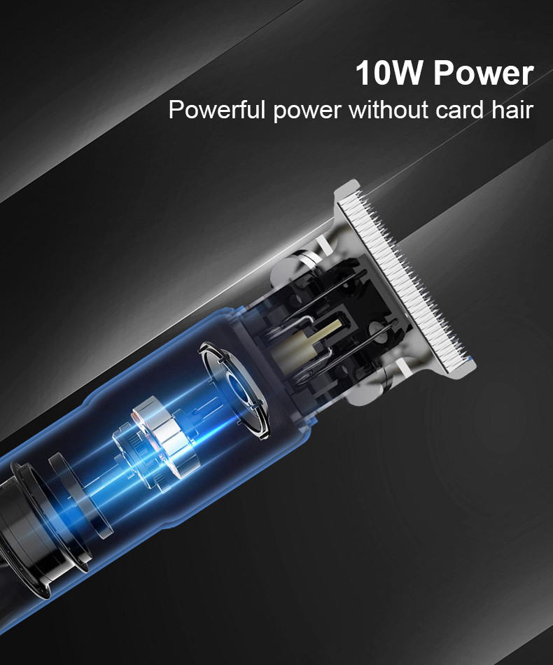 8W Electric Hair Trimmer , 600MAH Men Professional Hair Clippers LCD display