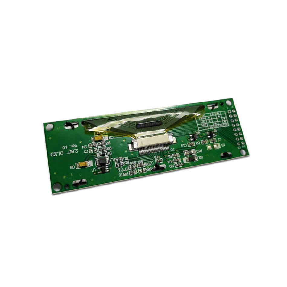 2.8 Inch PMOLED Display Module With PCBA, 256*64 Resolution, 30 Pins SPI Interface, Driving IC SSD1322