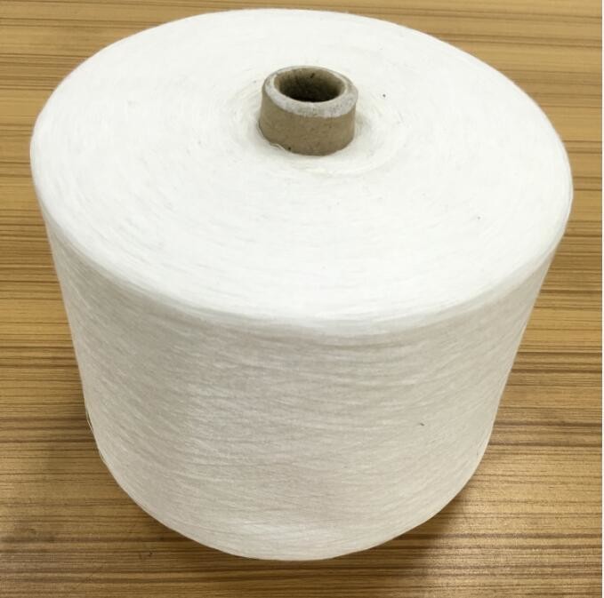 20/2 20s/3 Raw White 100% Polyester Ring Spun Yarn Industrial For Sewing Knitting