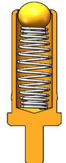 Stainless Steel / Brass Spring Loaded Header Pins DIP Spring Loaded PCB Test Pins With Gold Plating