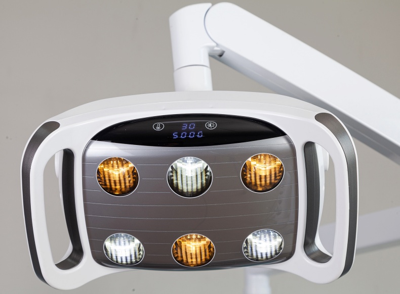 Micro fiber leather Luxury Dental Unit Full Set OEM/ODM Accept Dental Chair With LED Sensor Light