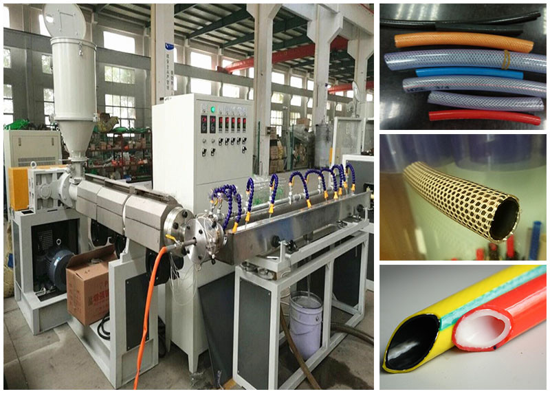 HDPE PVC Pipe Extrusion Line Reinforced Garden Pvc Hose Production Line