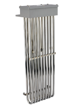 230V 3P 10kW Pt100 PTFE Housing Inline Chemical Heater For Photovoltaic Industry 1
