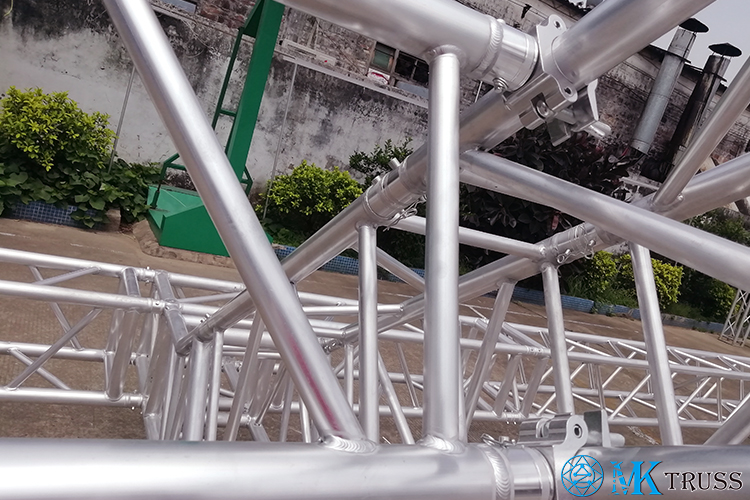 290*290*2000mm Customized Curved Aluminum Truss Stand Lectern Podium
