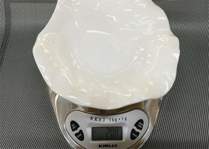 Flower Shape Unbaked Porcelain UNK Dessert Bowl Diameter 15cm Weight 208g