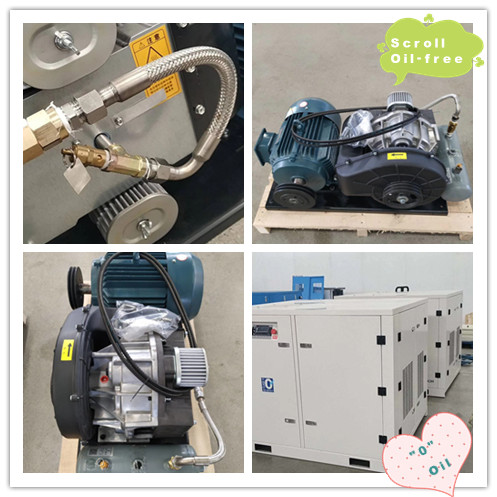3.7kw Oil Free Dry Scroll Air Compressor for Medical Use scroll oil free air compressor