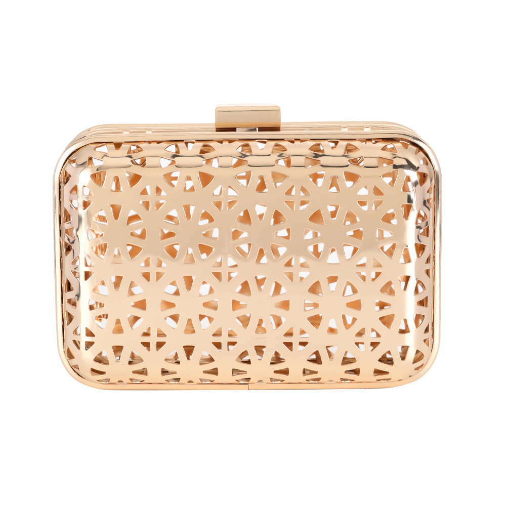 Wheel Patterns Hollow Out Minaudiere Purse Frame