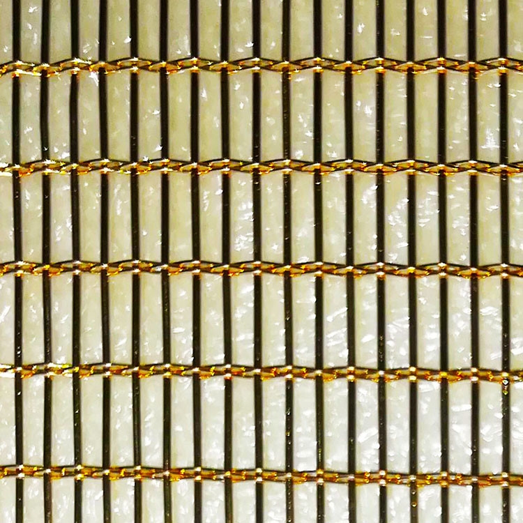 Security Weatherproof Laminated Glass Metal Fabric 0.15mm-0.3mm Thickness
