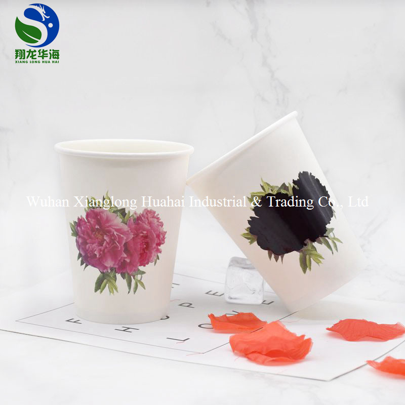 Magic Color Changing Paper Cups Hot Beverage Use Due To Temperature Change