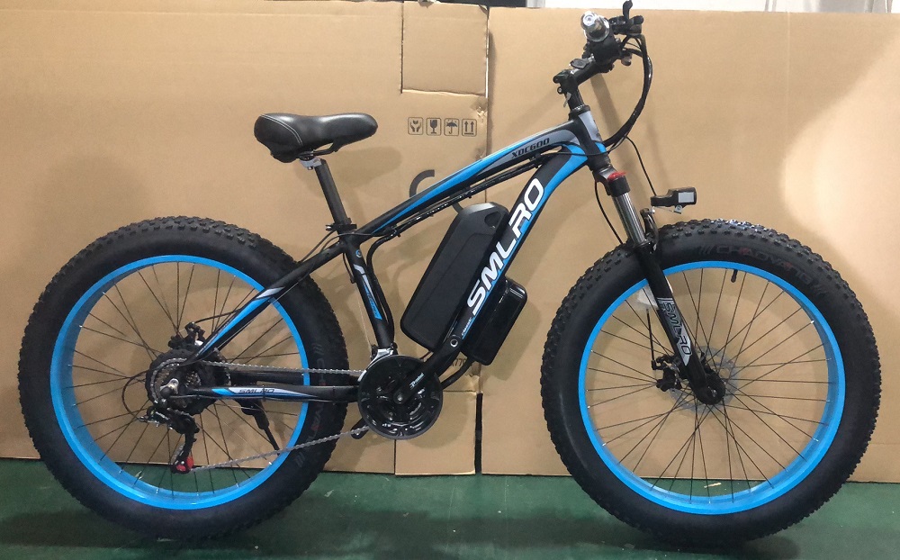 1000W Motor 13AH Lithium Battery Electric Bike SMLRO XDC600 26x4.0 inch Fat Tire E-Bike Drop Shipping Available