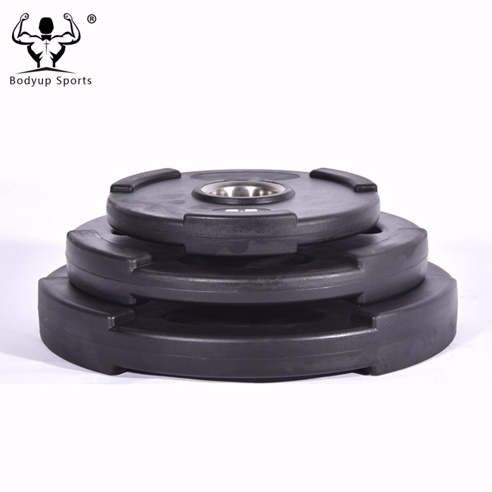 Rubber Coated Weight Plates / Weight Disc with 3 Grips