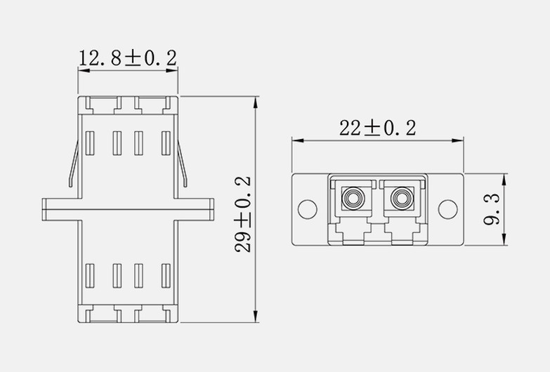 700 5 RoHS Duplex Fiber Adapter Fiber Coupler LC APC SM MM DX SX