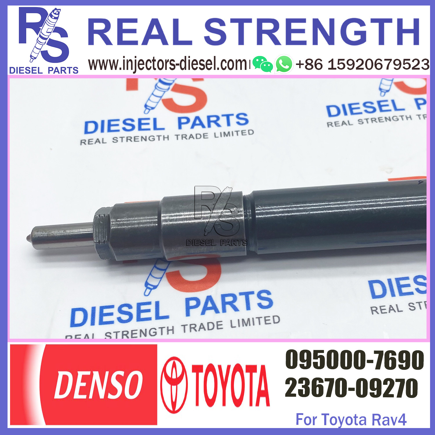 injector nozzle injector for Toyota 1AD-FTV 2AD-FTV common rail injector 095000-6680 095000-7690