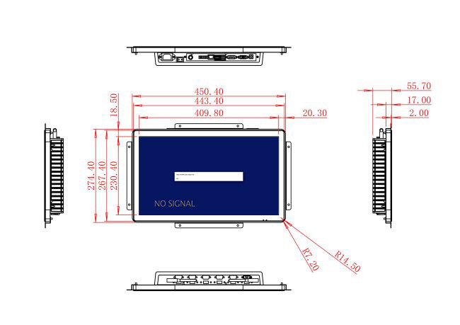 18.5-Inch Touch Screen for Medical Devices and Public Information Displays