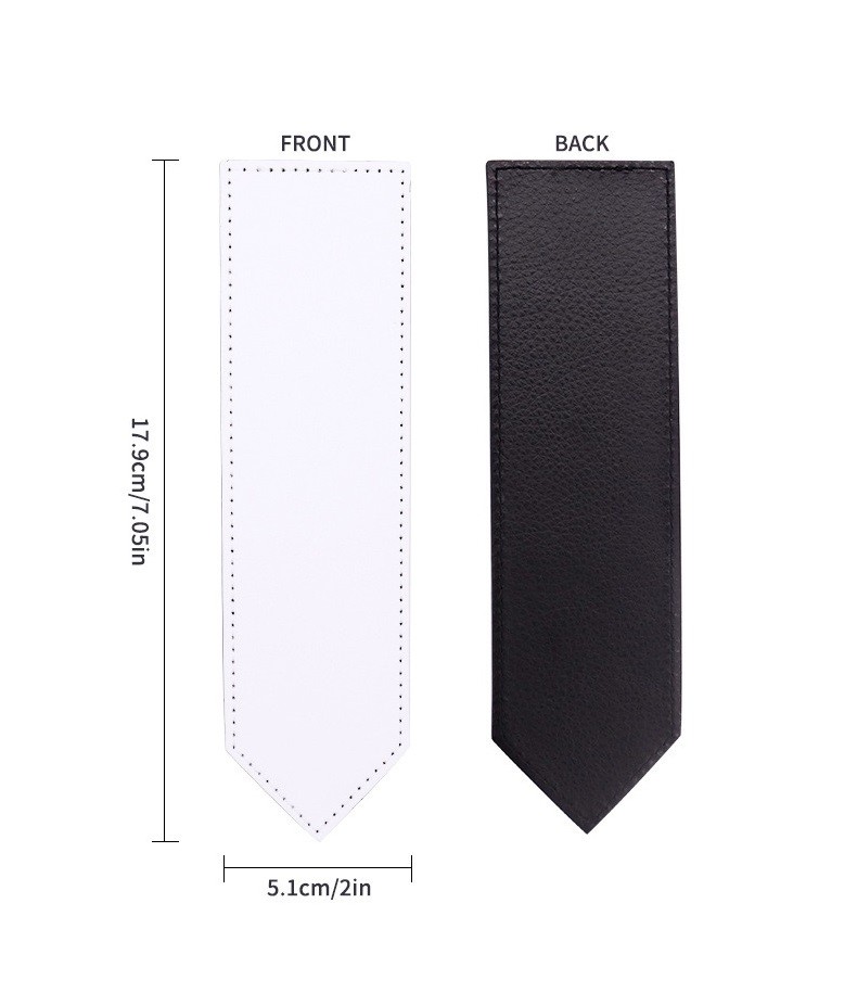 Customizable Personalised Leather Book Mark For Sublimation Printing