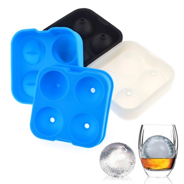 4-ice ball large wholesale personalized make your own custom silicone ice cube tray mold