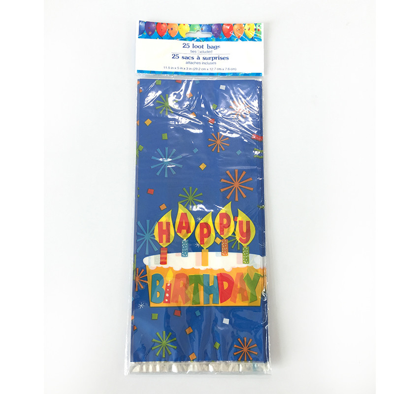 Irregular 0.03mm Clear Plastic Gift Bags Halloween Bags For Candy