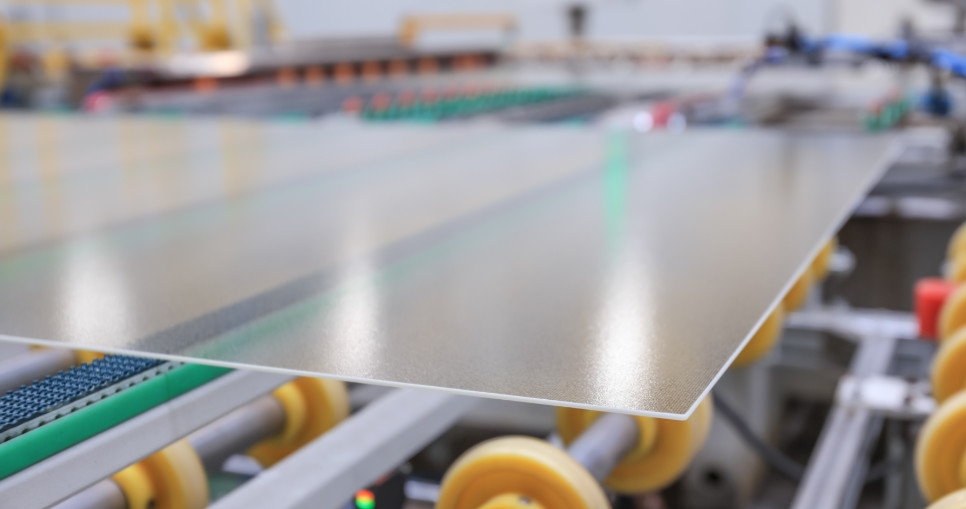 Photovoltaic / Visible Light Transmittance Solar Panel Embossed Tempered Coated Glass