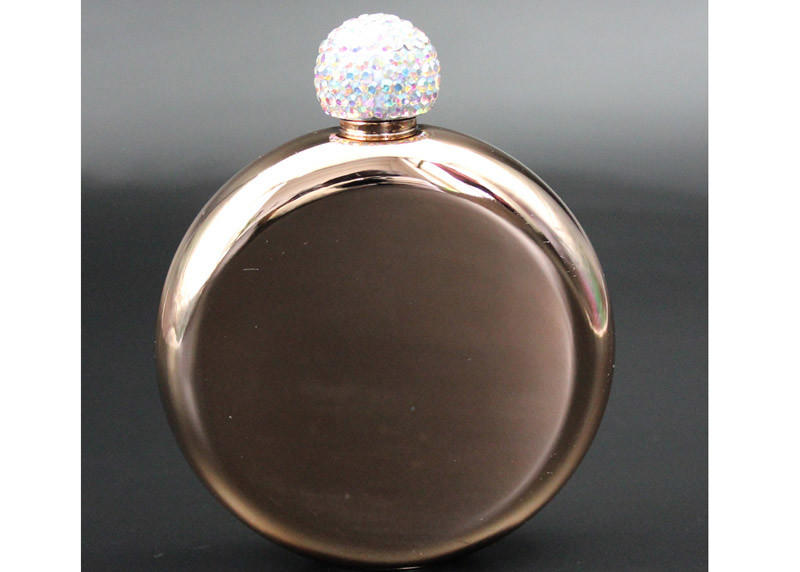 Spray Paint Round Hip Flask Gift Wine Pot 5 Oz Western Style For Adult