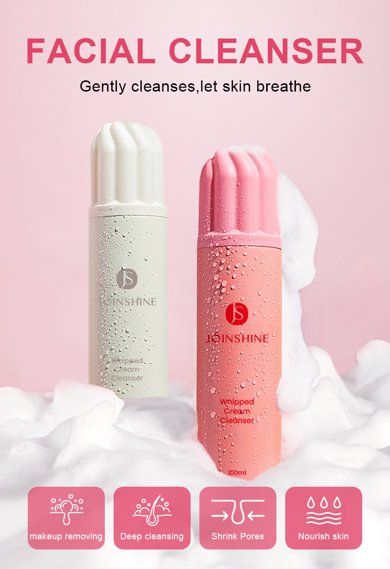 Private Label OEM Amino Acid Whipped Lash Shampoo Cleansing Foam Mousse Face Wash Makeup Remover Mousse Facial Cleanser