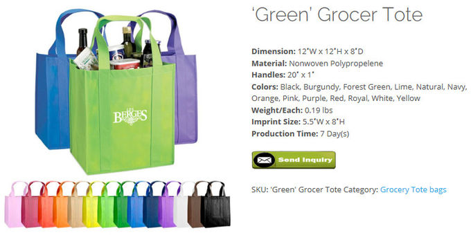 Recycled non woven material, other fabrics such as pp woven/ oxford/ polyester/ cotton/ canvas are also available, pkg
