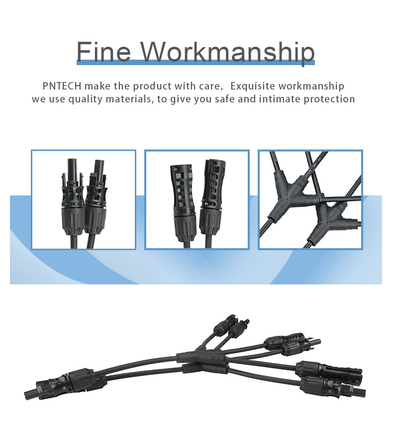 3 Branch Solar Connectors 25A 3Y For Module Power System