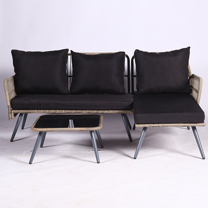 All Weather Patio Outdoor Rattan Sofa Garden Furniture Wicker Outdoor Rattan Furniture Garden Party Furniture Set