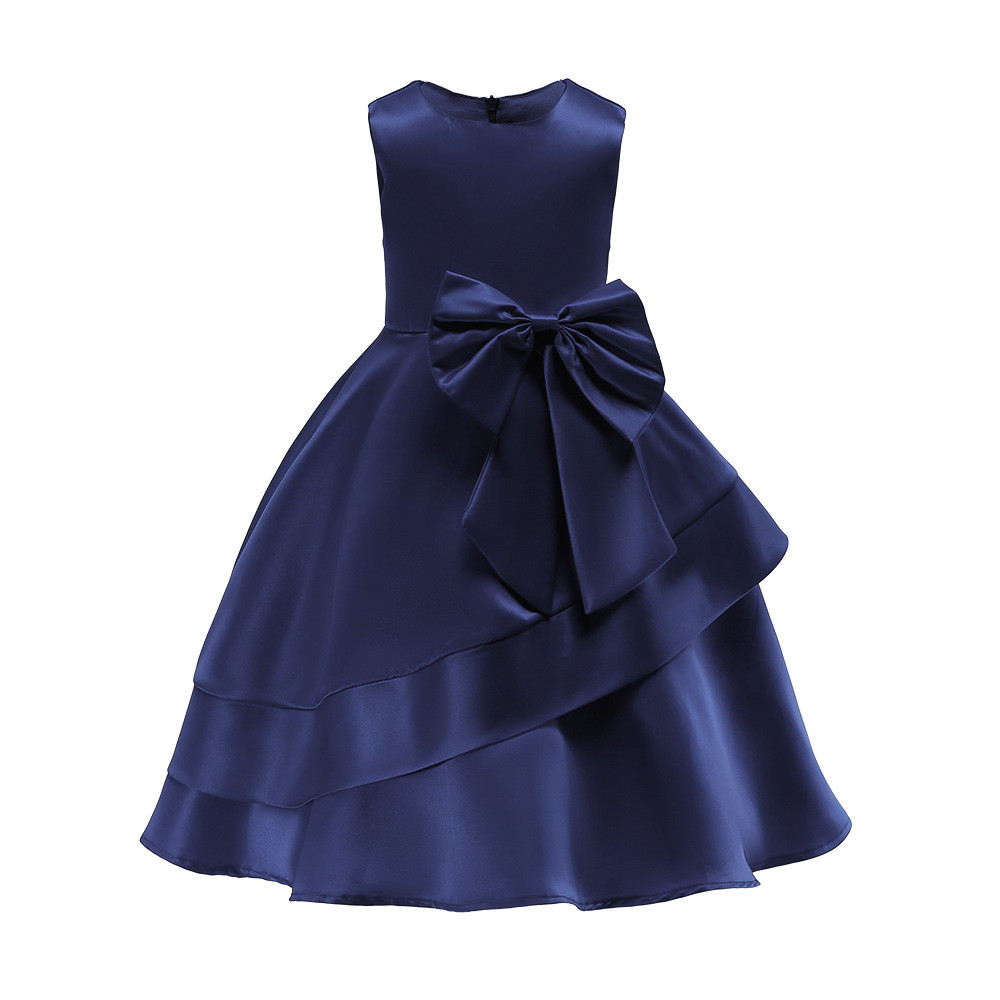 Wine Red/Pink Floor Length Girl Dress e Girl Girls Unicorn Niños Roupas Infantis Menina Elsa Vampirina Jurken Dress Niña