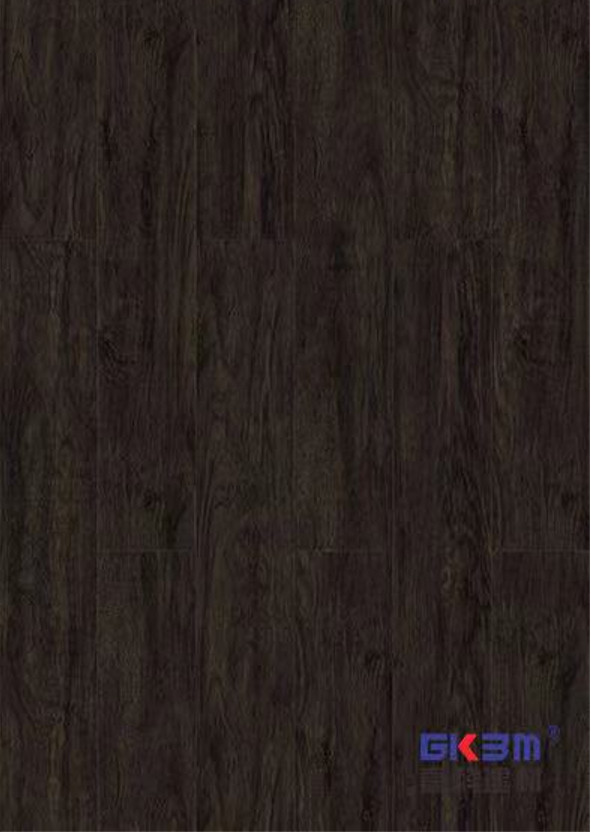 Eco Friendly SPC Flooring 4mm Waterproof Fireproof E0 Formaldehyde Mocha Black Teak GKBM SY-W3010