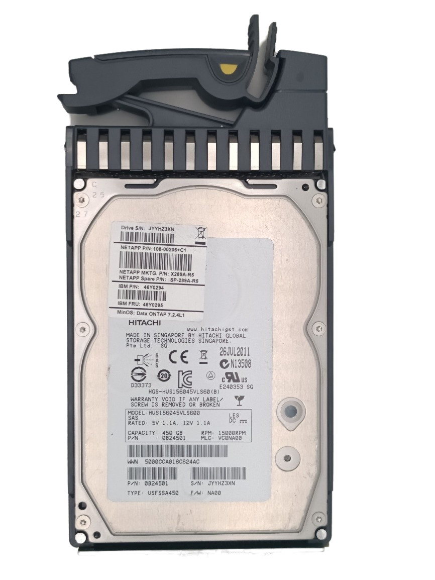 General Hard Drive X289A-R5 450GB 15K 3Gbps SAS HDD Hard Drive 108-00206 SP-289A-R5
