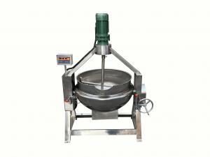 Buy cheap Stainless Steel Food Grade Tilting Syrup Cooker Gas Heating Jacketed Steam Candy Kettle With Mixer product