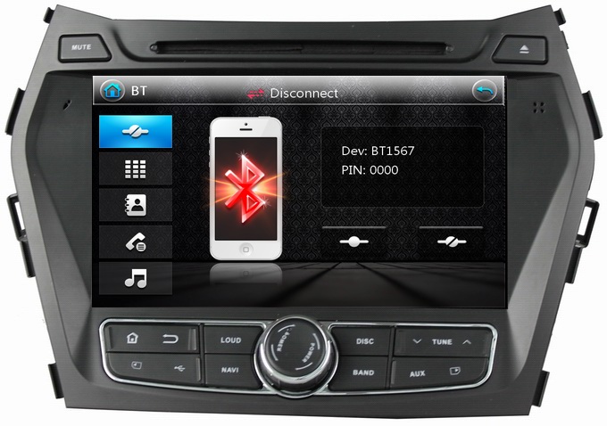 Ouchuangbo Car Stereo GPS Navi for Hyundai IX45 /Santa Fe 2013-2014 DVD Bluetooth USB SWC OCB-8056A
