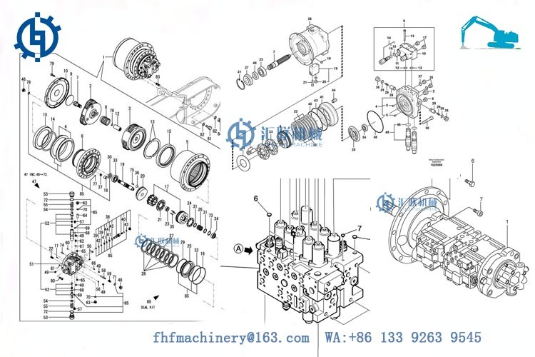 EC VOE14528720 Floating Oil Seal For Crawler Excavator Final Drive EC360 EC460 EC480