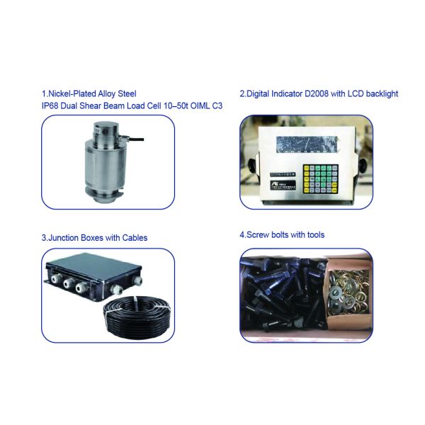 Durable Reinforced Concrete Weighbridge Scale Precast Truck Scale Weighbridge For Heavy Loads