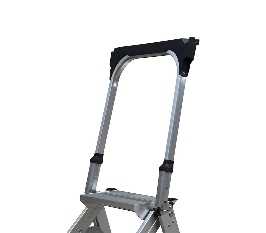 3 Steps Safety Aluminum Step Stool Ladder with Handle and Tool Tray