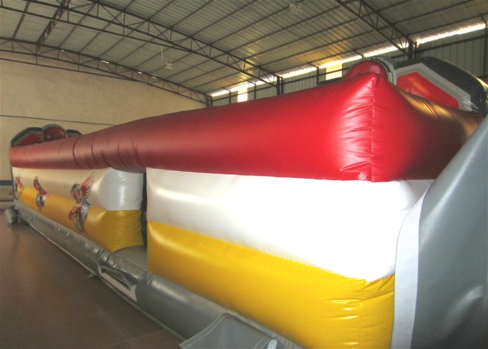 Giant Funny Adult Inflatable Obstacle Courses 10 X 2 X 2.6m 0.55mm Pvc Tarpaulin