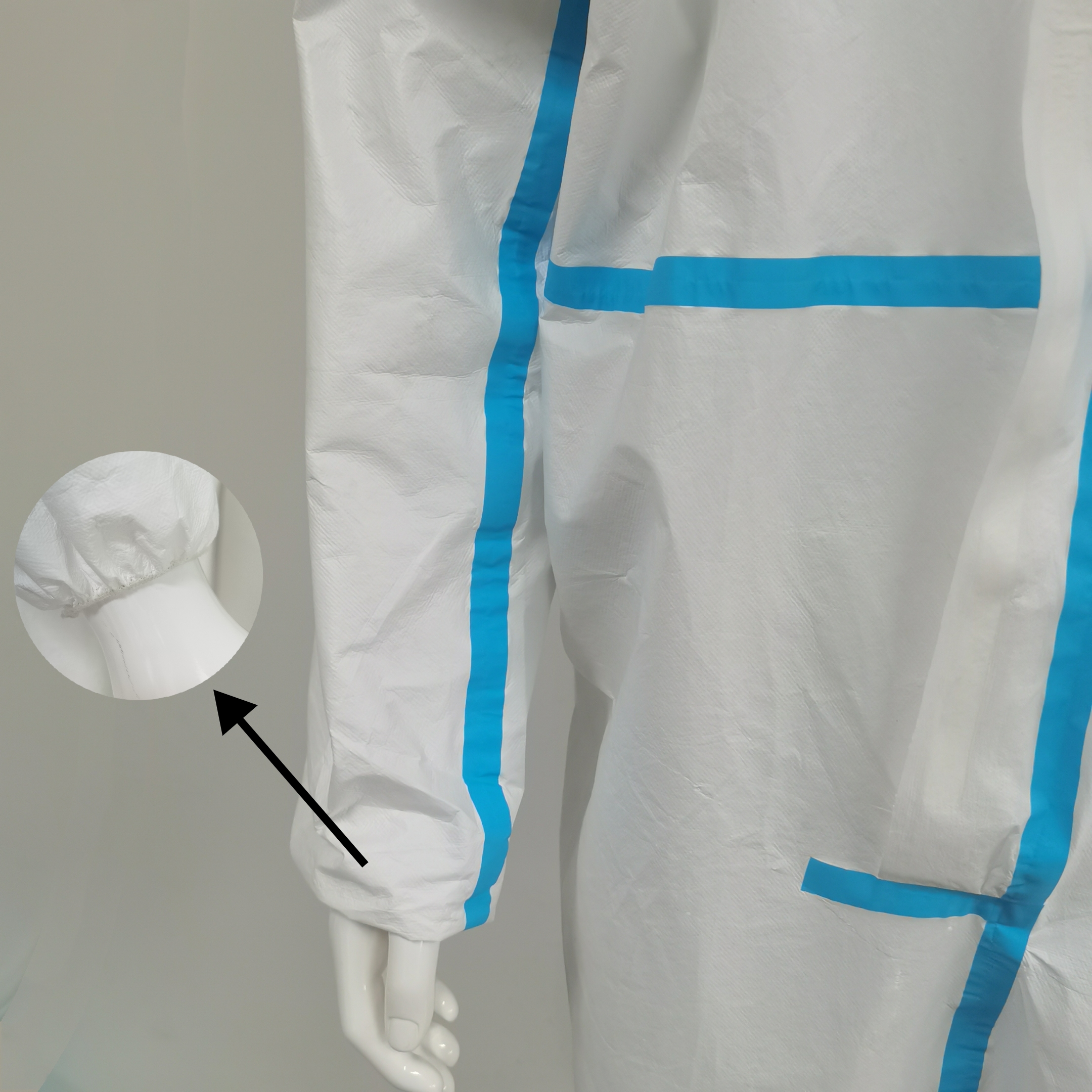 PPE Suit Type 4 5 6 SMS PP Microporous Coveralls Industrial Safety