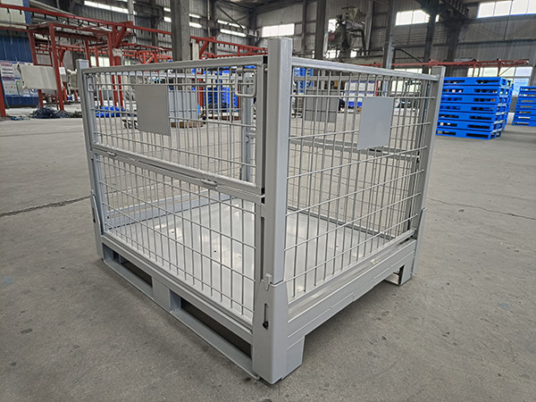 Mesh Size 50mm X 50mm Collapsible Pallet Cage Customized Design
